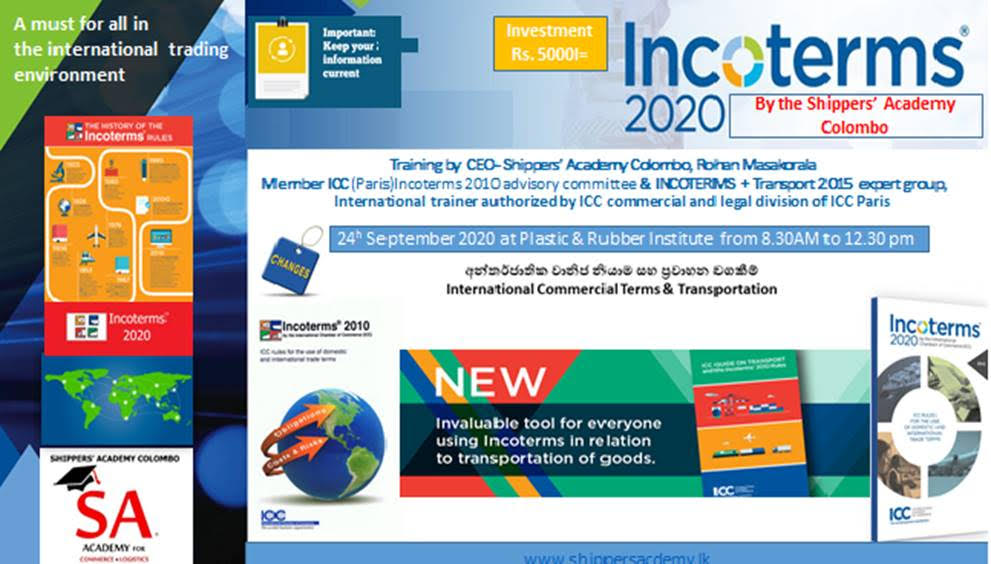 New Incoterms 2020 - what, why and how? Training Programme on understanding the basics