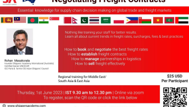 Regional training programme on understanding and negotiating freight rates